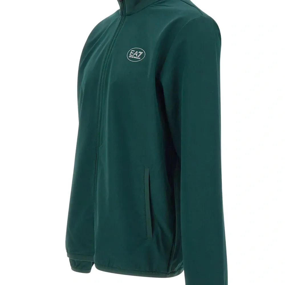 Свитшот с принтом-логотипом на молнии