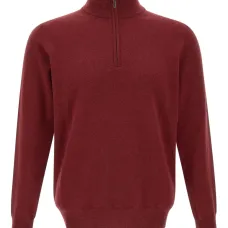 Свитер с высоким воротником и молнией до середины Свитер с высоким воротником и молнией до середины