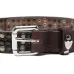 Кожаный ремень с заклёпками