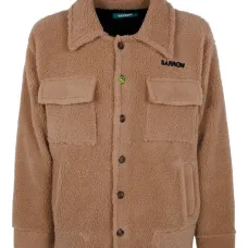 Плюшевая куртка на пуговицах