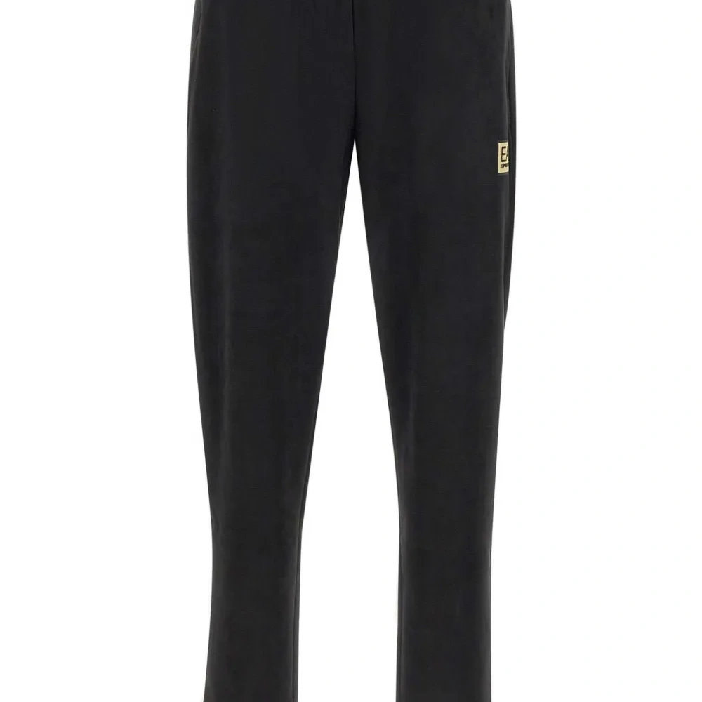 Трикотажные брюки с логотипом и эластичным поясом