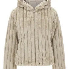 Куртка с капюшоном в рубчик Куртка с капюшоном в рубчик