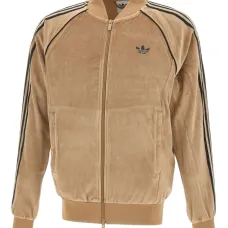 Велюровая олимпийка с тремя полосками