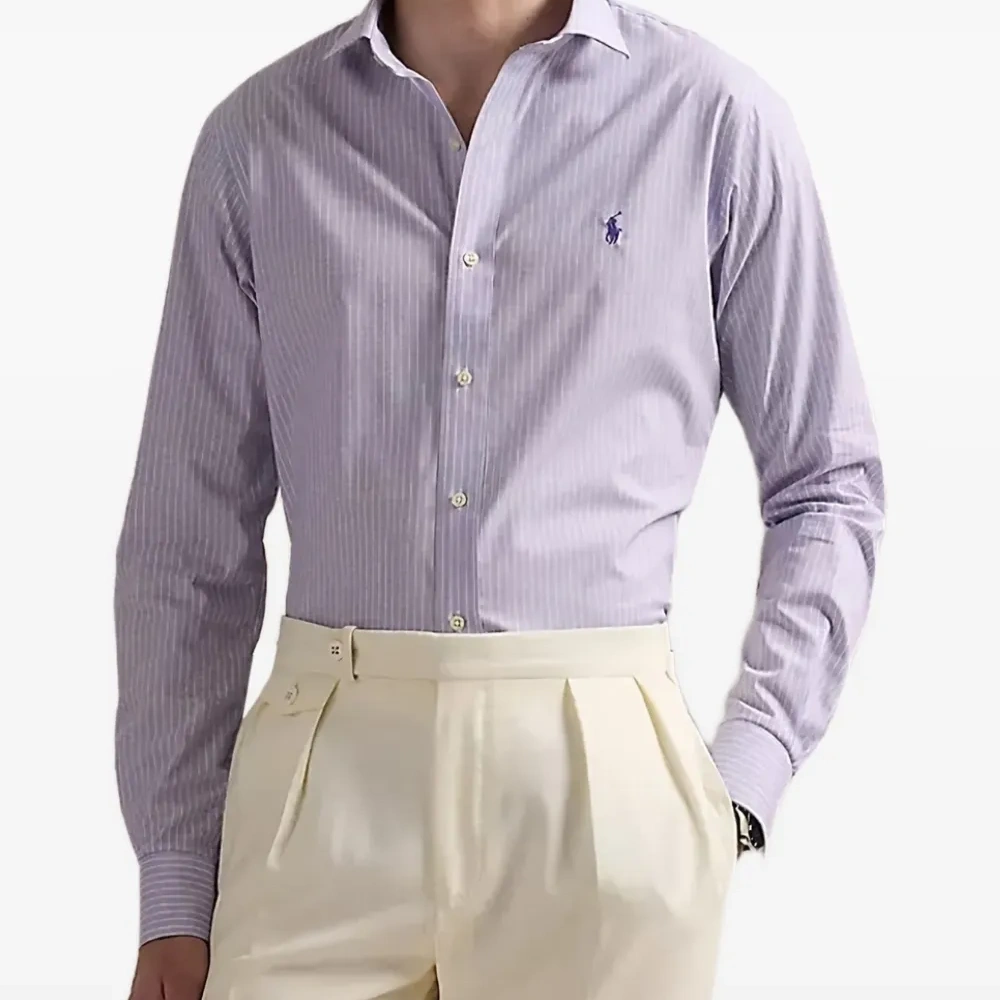 Полосатая рубашка с длинными рукавами