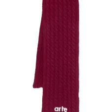 Шарф вязаный косами