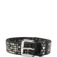 Ремень из кожи с заклёпками