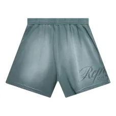 Шорты из сетки с надписью