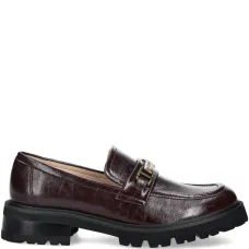 Лоферы с пряжкой и каблуком 45 мм