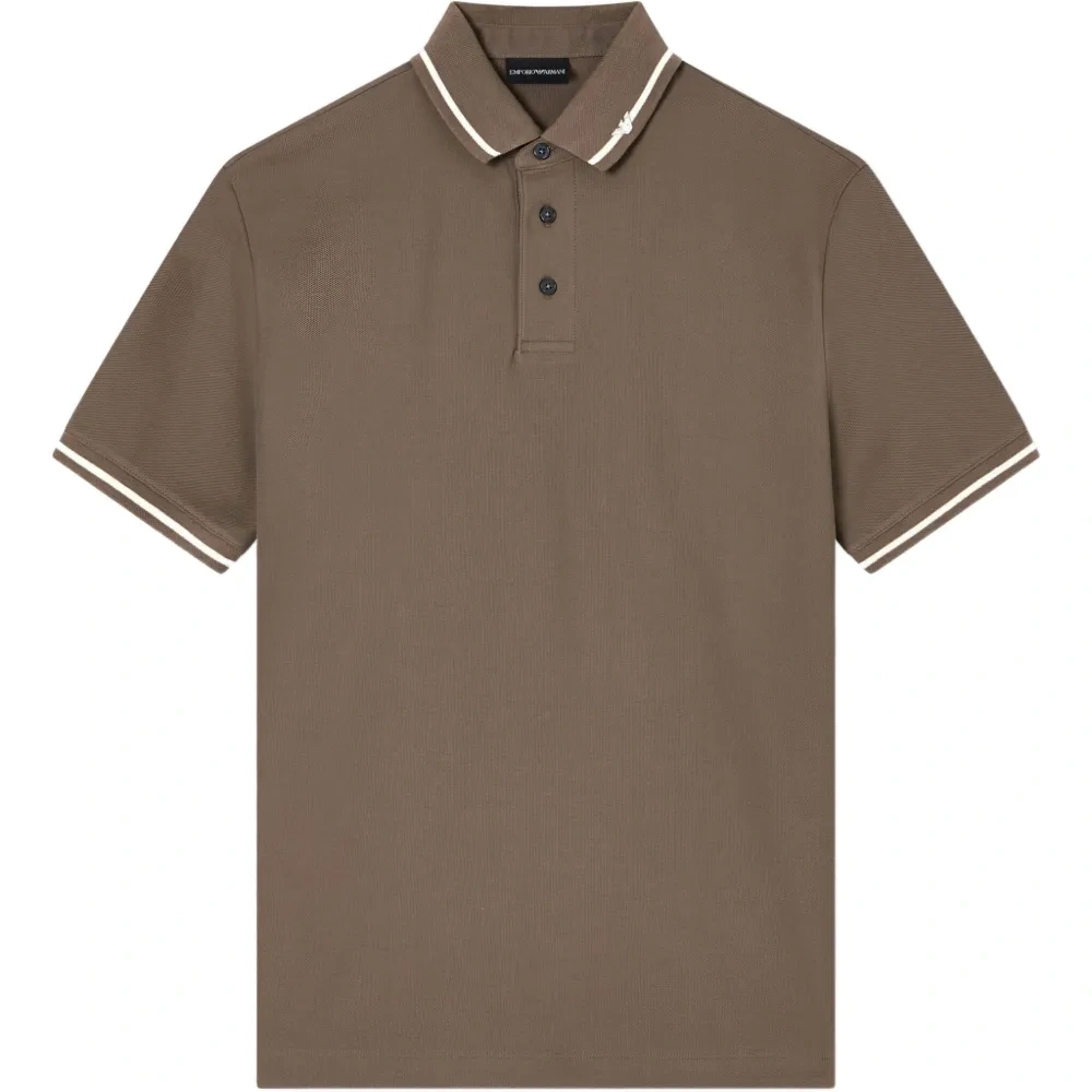 Поло с полосатым воротником Поло с полосатым воротником