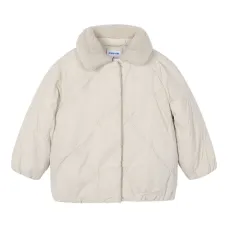 Пуховик с стеганым воротником