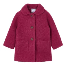 Пальто из махровой ткани на пуговицах