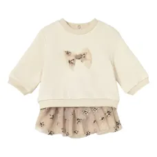 Комплект из толстовки и юбки с бантом