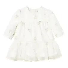 Платье из тюля с цветочным принтом