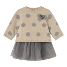 Платье из тюля в горох