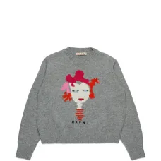 Свитер с круглым вырезом