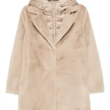 Панельное пальто с капюшоном Панельное пальто с капюшоном