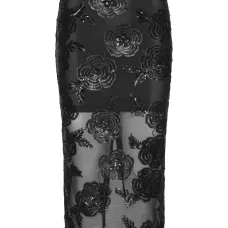 Юбка миди с цветочным декором