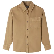 Куртка-рубашка с вышитым логотипом