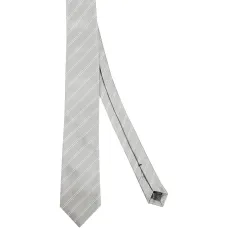 Шелковый галстук в диагональную полоску