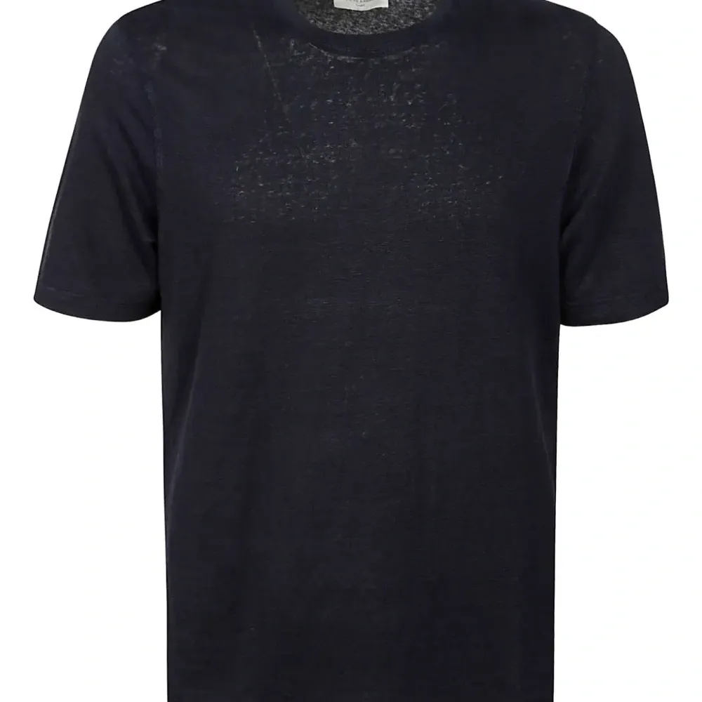 Льняная рубашка с короткими рукавами