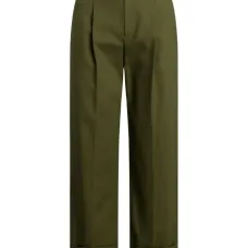 Брюки с завышенной талией и складками