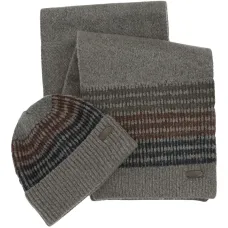 Комплект из шапки бини и шарфа Комплект из шапки бини и шарфа