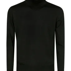 Шерстяной свитер с высоким воротником