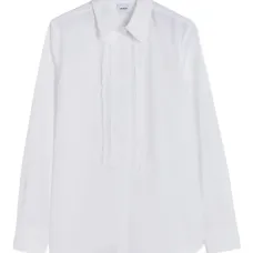 Хлопковая рубашка с оборками