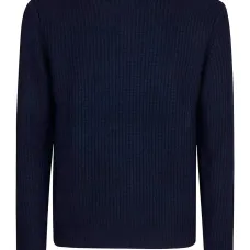 Шерстяной свитер в рубчик