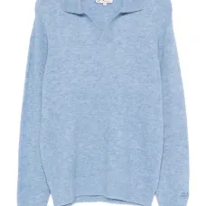 Свитер с воротником поло