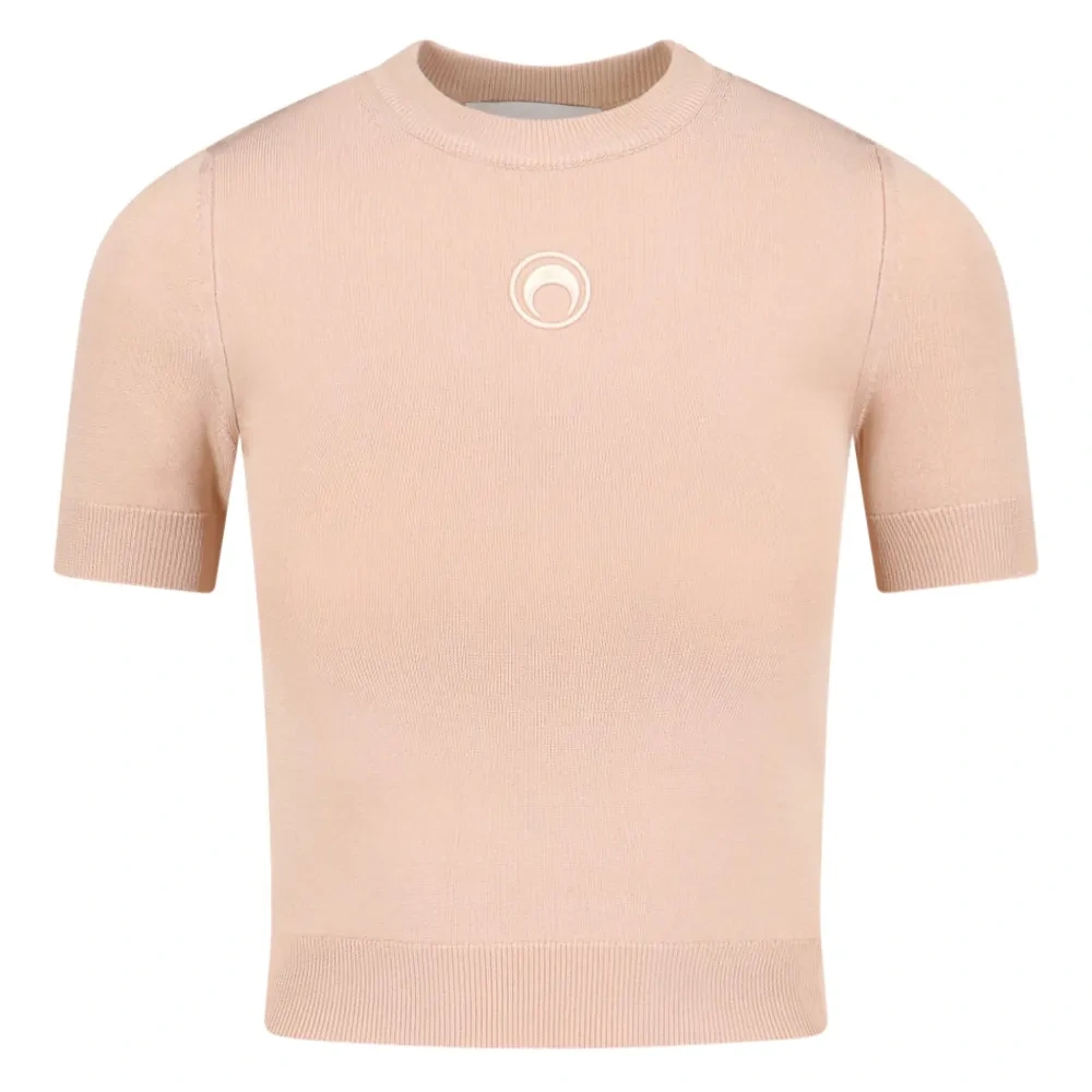 Футболка с короткими рукавами и логотипом Луны Футболка с короткими рукавами и логотипом Луны