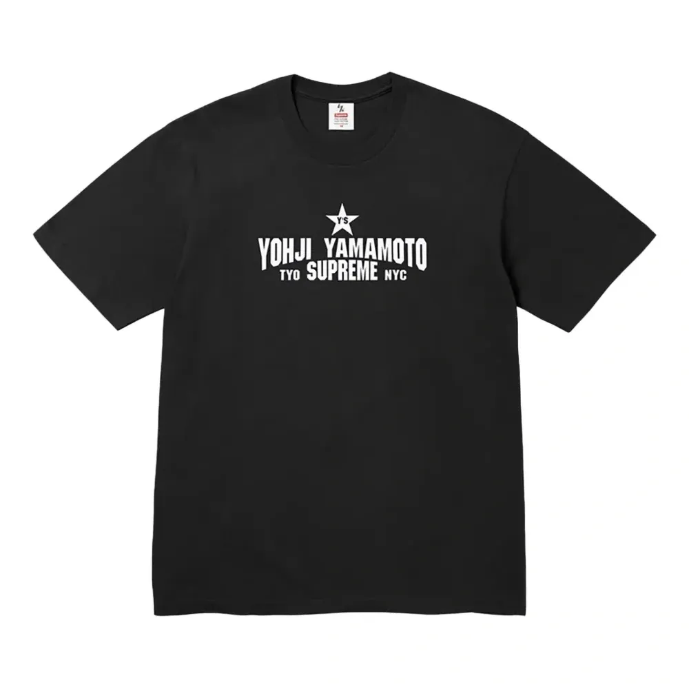 Футболка X Yohji Yamamoto с принтом в виде звезды и логотипом