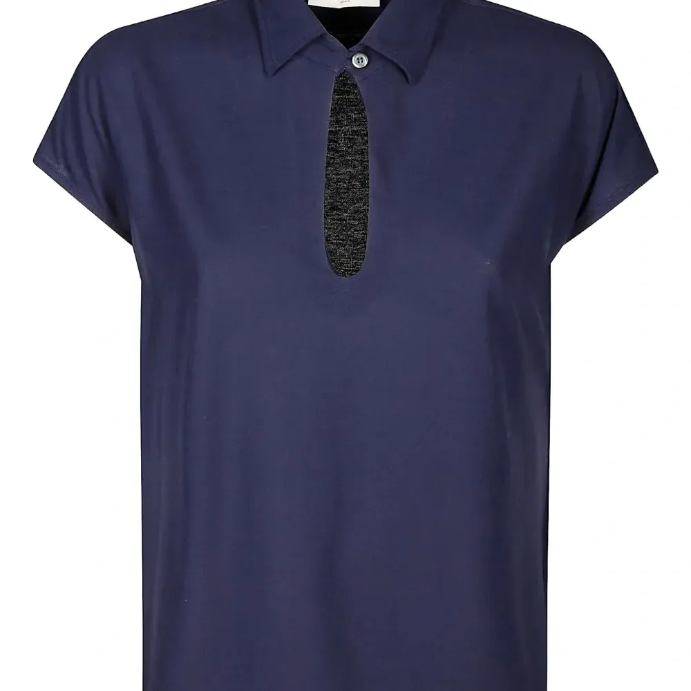 Рубашка поло с вырезом