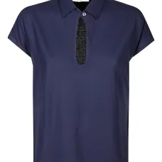 Рубашка поло с вырезом