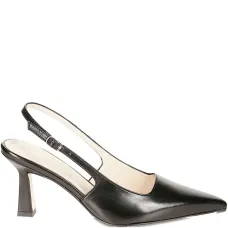 Туфли с заостренным носком и ремешком на пятке