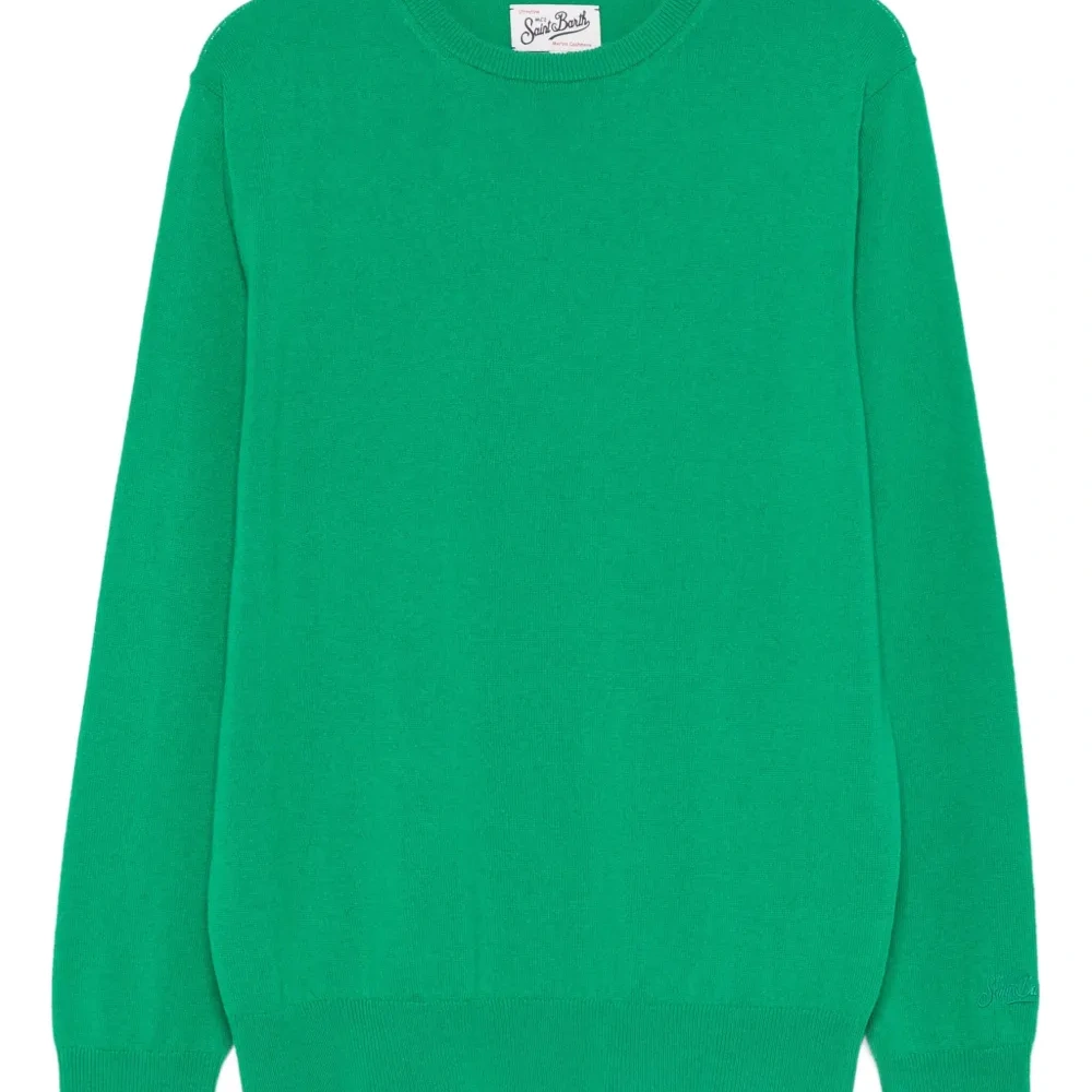 Шерстяной свитер с круглым вырезом