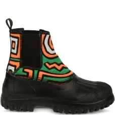 Кожаные ботильоны