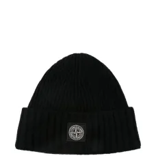 Вязаная шапка с логотипом