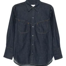 Джинсовая рубашка с нагрудным карманом