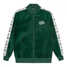 Куртка с вышитым логотипом и рубчатым воротником