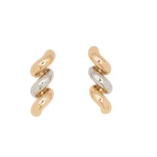 Серьги-подвески в виде верёвки