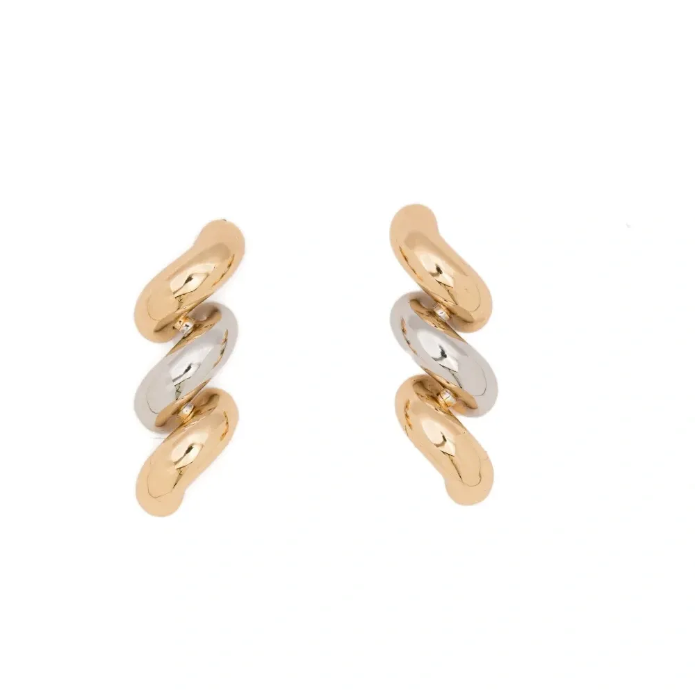 Серьги-подвески в виде верёвки