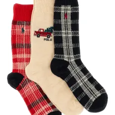 Комплект из трех пар носков в клетку Комплект из трех пар носков в клетку