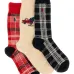 Комплект из трех пар носков в клетку Комплект из трех пар носков в клетку