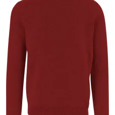 Кашемировый свитер в рубчик с круглым вырезом Кашемировый свитер в рубчик с круглым вырезом