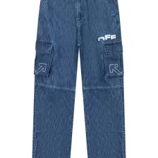 Джинсы с карманами карго Джинсы с карманами карго