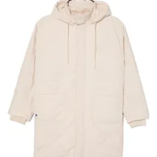 Пальто с вышитым логотипом