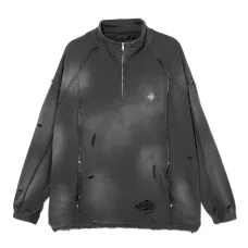 Толстовка с эффектом потертости