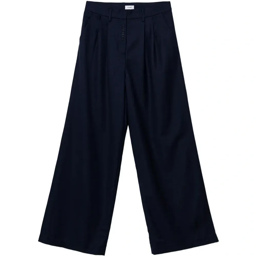 Брюки с вышитым логотипом и карманами