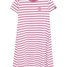 Полосатое платье с логотипом